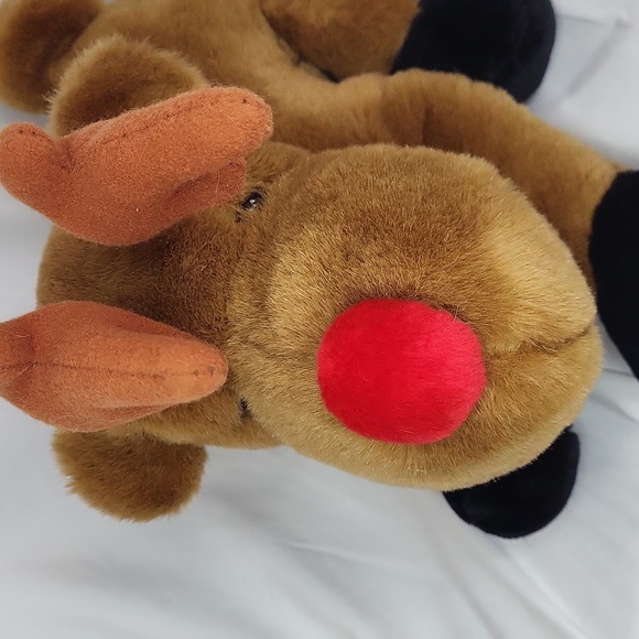 Rudolph the Red nose Reindeer Mary Meyers Vintage 1990s plush 12" - Picture 4 of 12